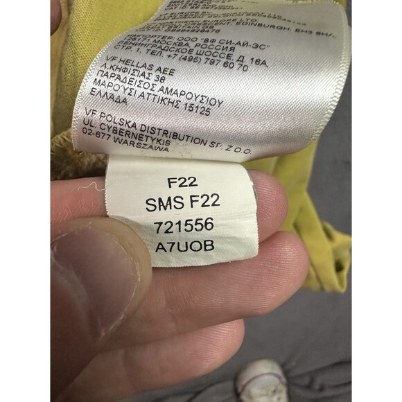 The North Face Fleece Joggers Men’s Medium Yellow Pockets Sweatpants Athleisure - Picture 7 of 10